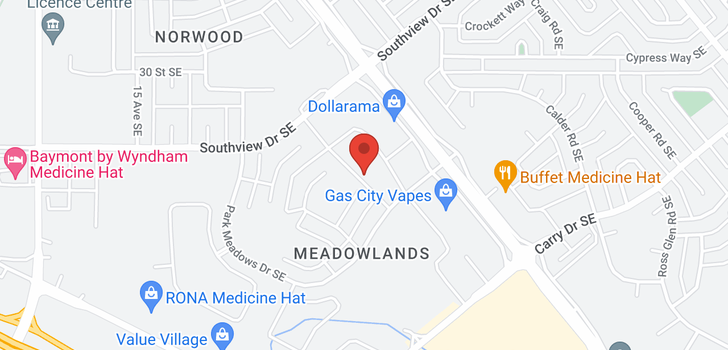 map of 442 278 Park Meadows Drive SE